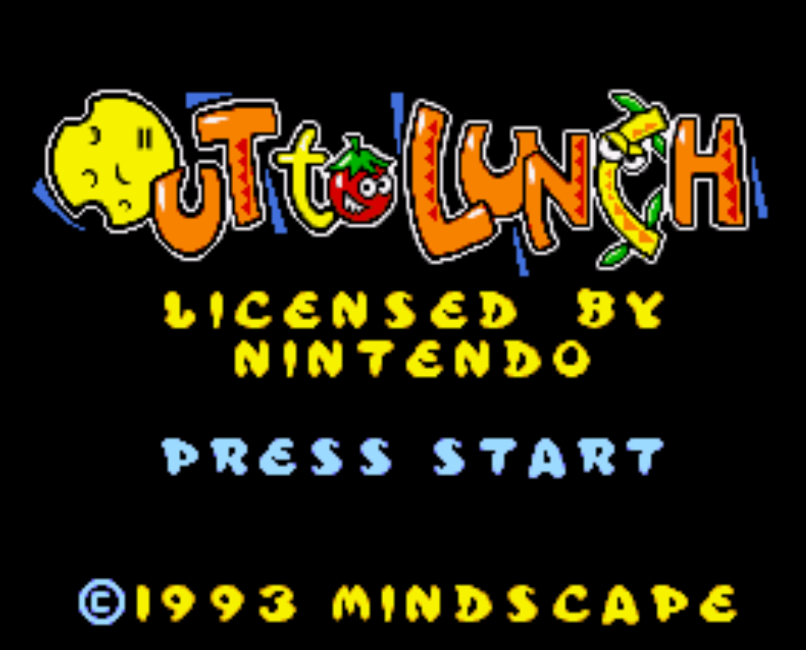 Out to Lunch Title Screen